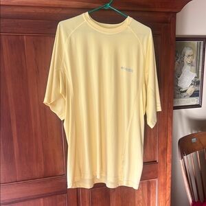 Columbia Yellow Short Sleeve Tee